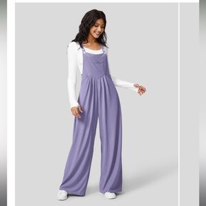 Halara waffle Knit wide leg jumpsuit